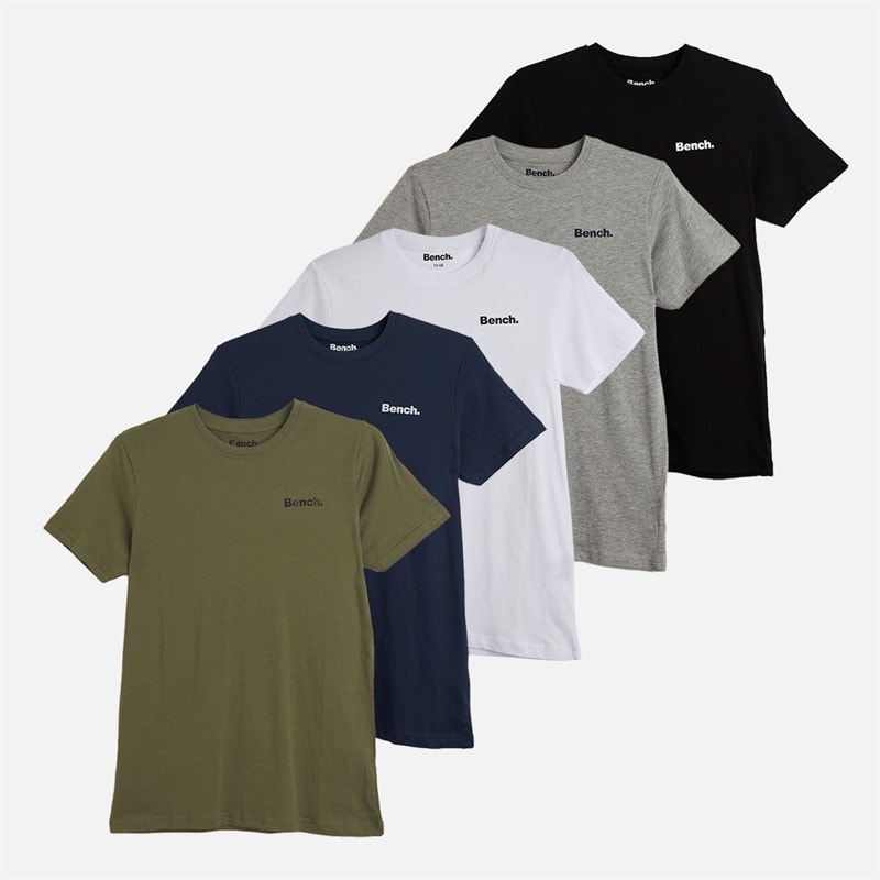 Bench Boys Oliver Five Pack T-Shirts Assorted