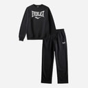 Mens Logo Crew Neck And Joggers Set Black Beauty