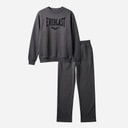 Mens Logo Crew Neck And Joggers Set Ashpalt