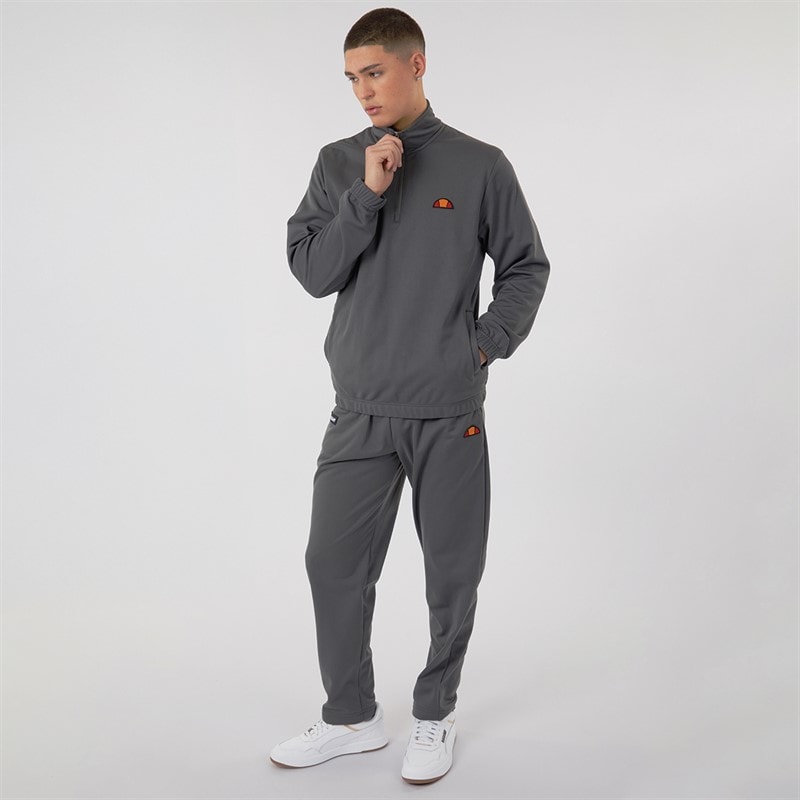 Mens Ferrari Poly Tracksuit Dark Grey - Image 1