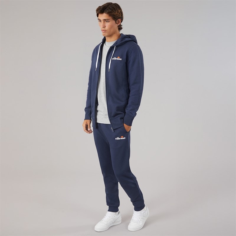 Mens Klemerio Full Zip Hoodie Navy - Image 4