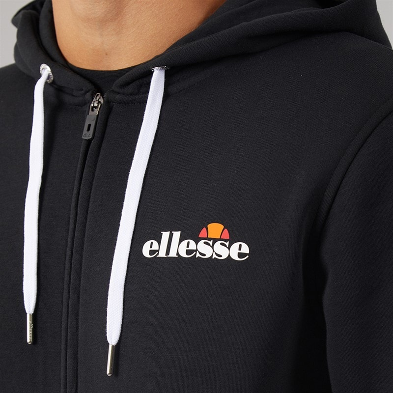 Mens Klemerio Full Zip Hoodie Black - Image 3