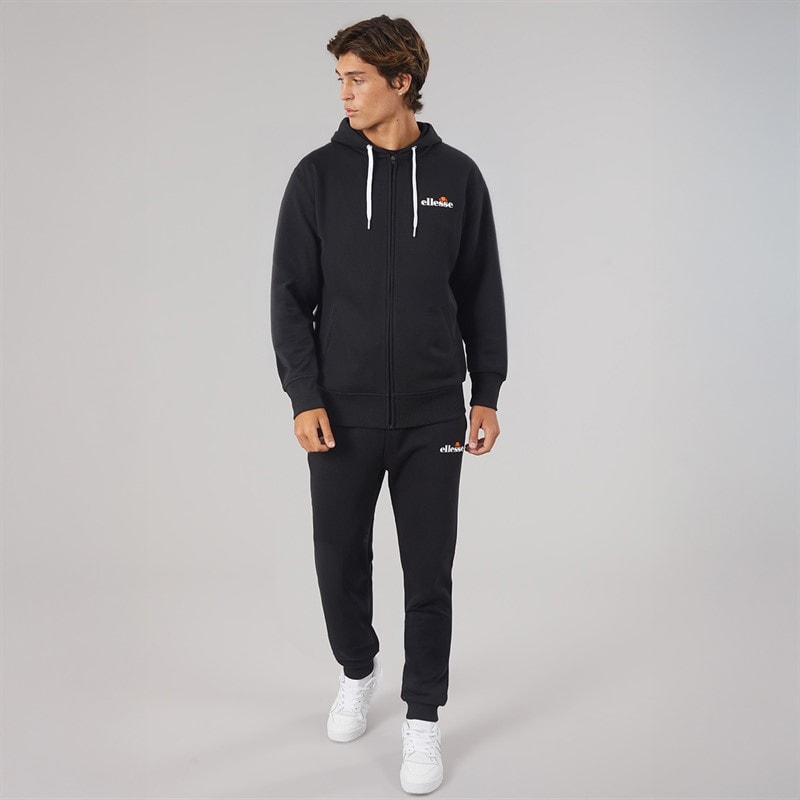 Mens Klemerio Full Zip Hoodie Black - Image 4