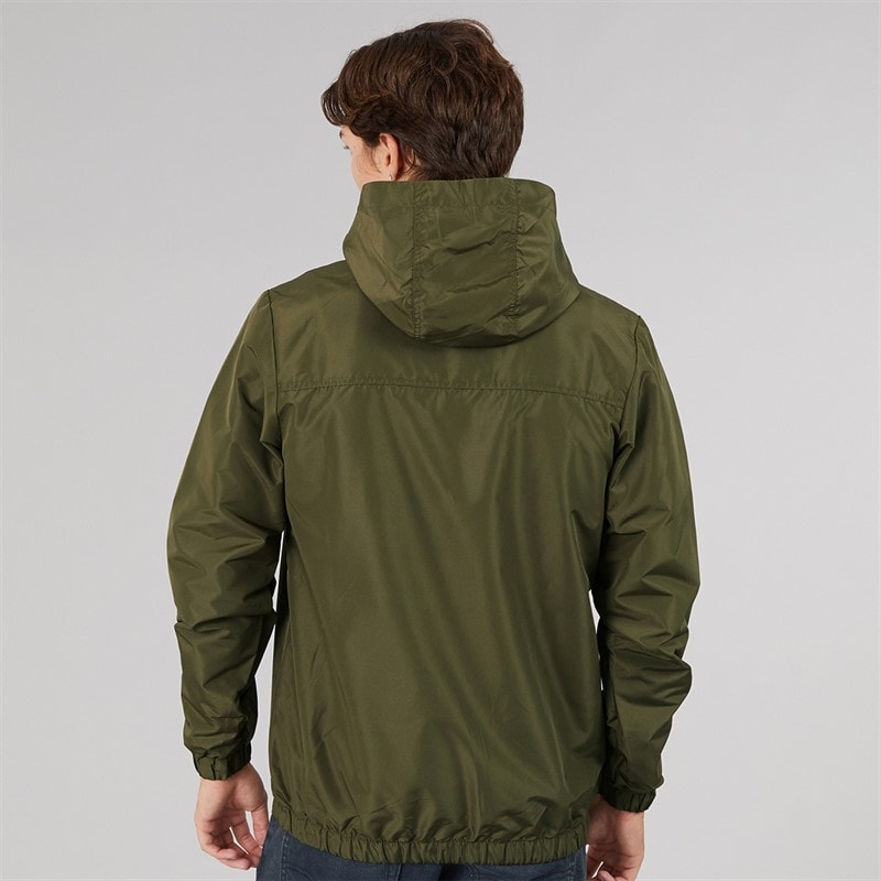 Mens Callum Anorak Jacket Khaki - Image 2