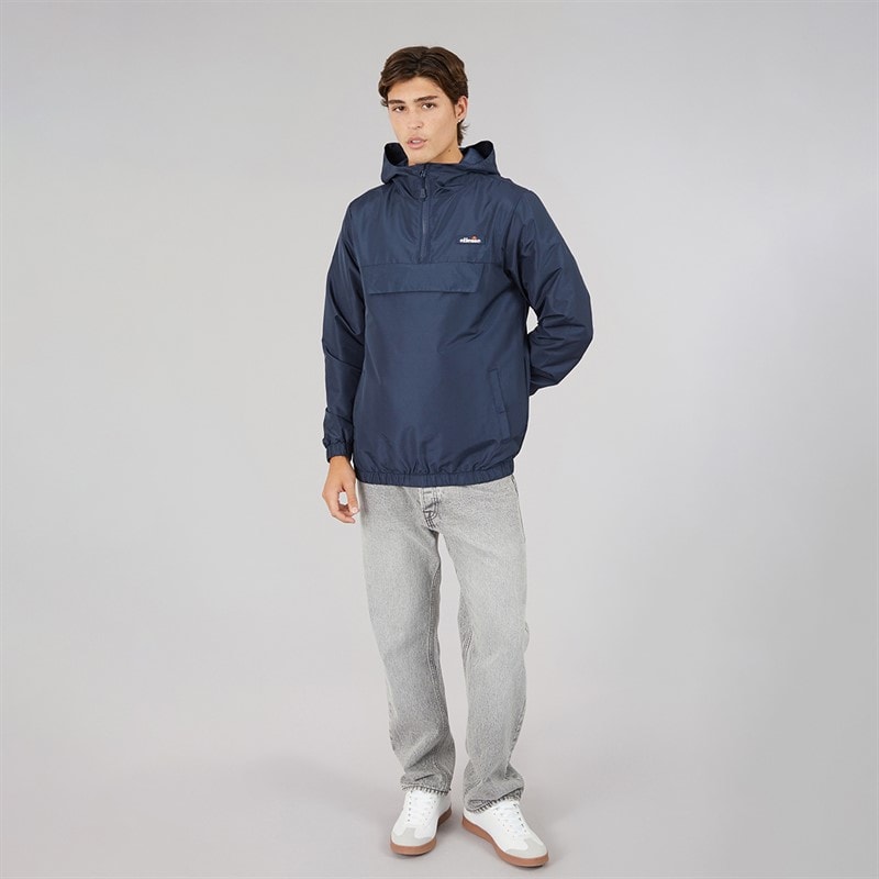 Mens Callum Anorak Jacket Navy - Image 4