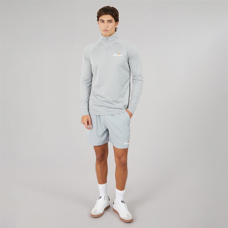 Mens Beveth 7 Inch Running Shorts Grey - Image 4