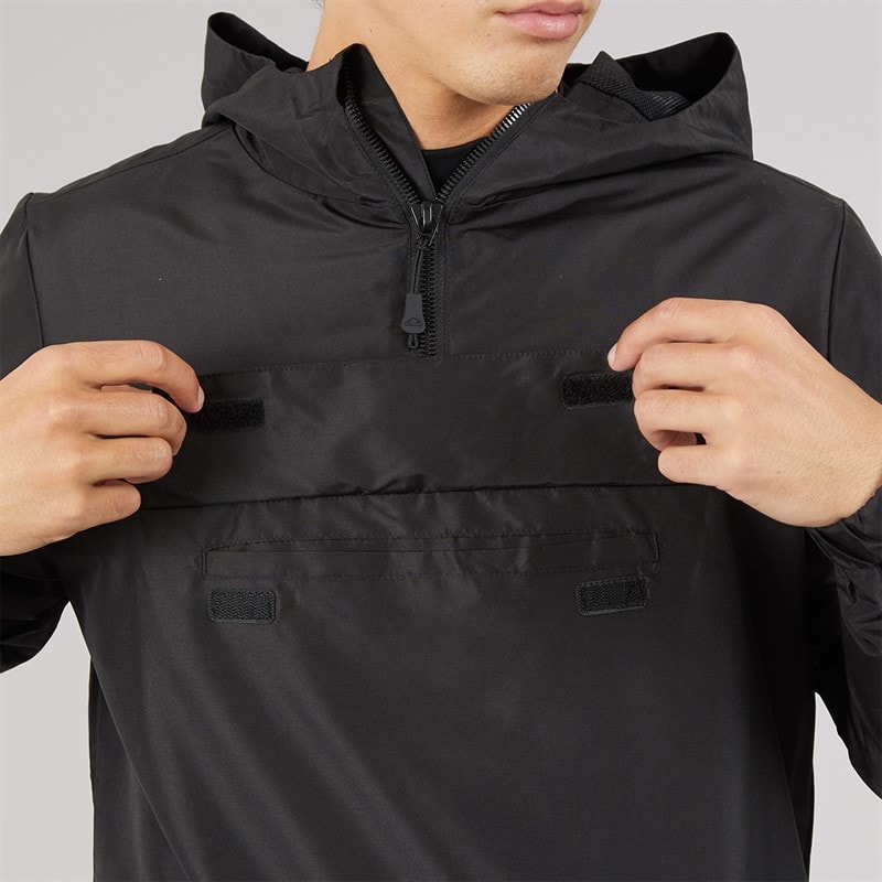 Mens Callum Anorak Jacket Black - Image 3