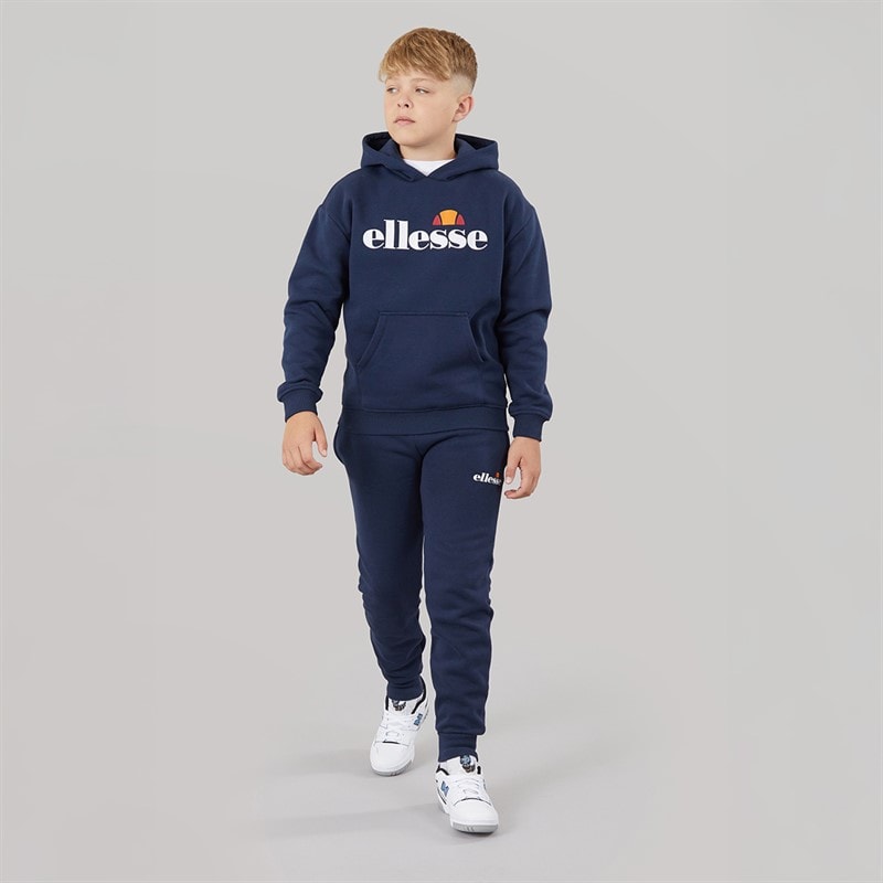 Junior Boys Link Logo Tracksuit Navy - Image 3