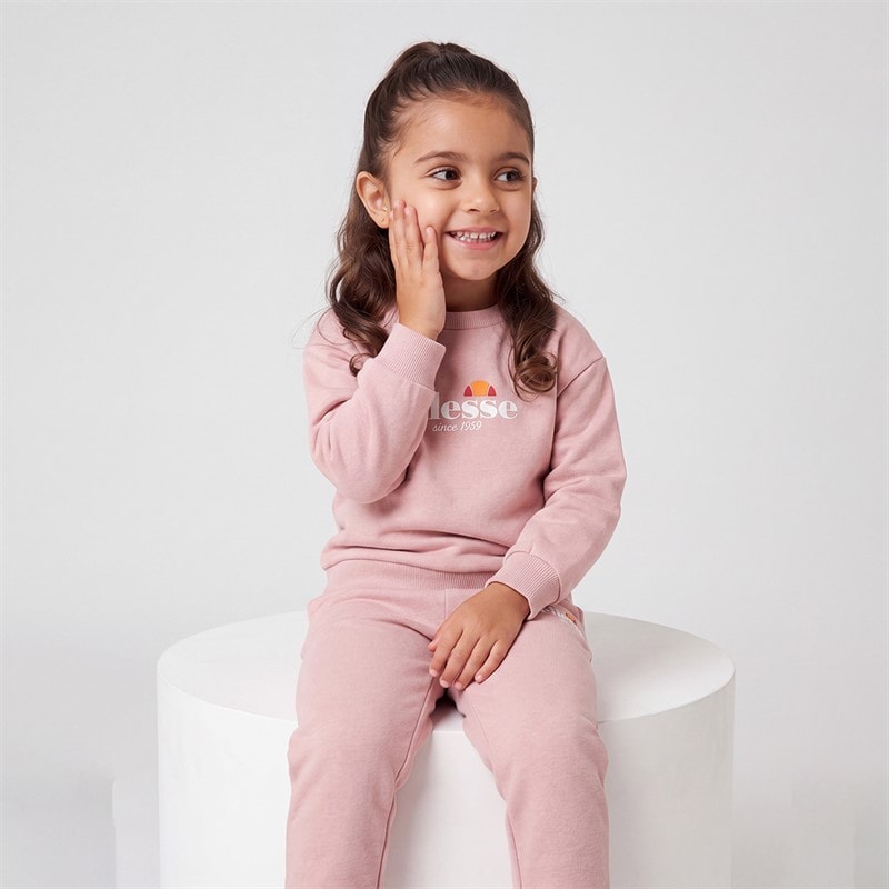 Girls Paige Sweatshirt And Joggers Pink - Image 3