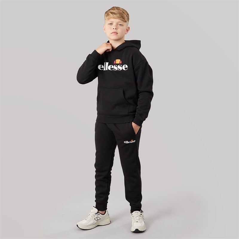 Ellesse Junior Boys Atreus Logo Tracksuit Black