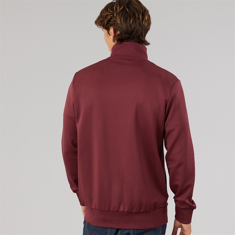 Mens Tacha Track Top Burgundy - Image 2
