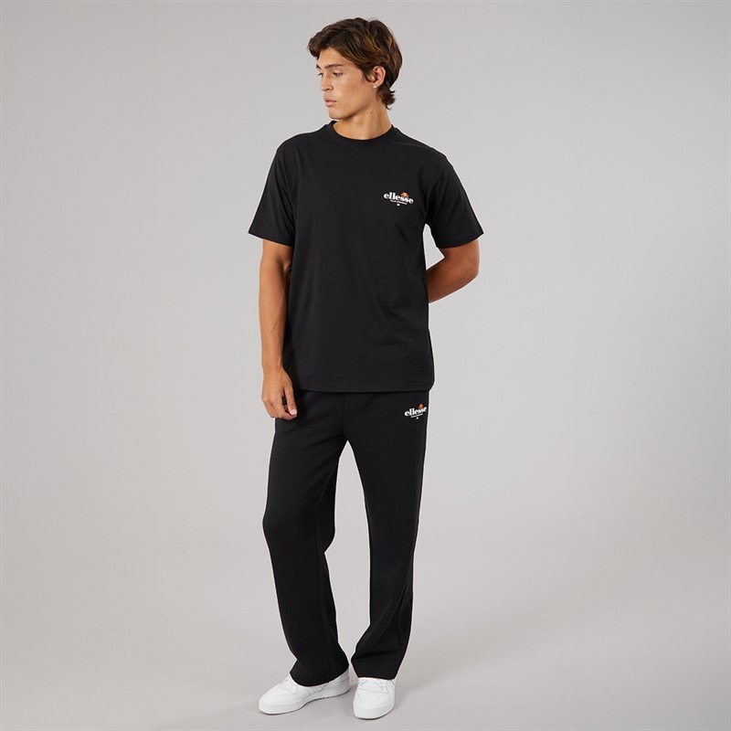 Mens Rulle Relaxed Fit Straight Leg Joggers Black - Image 3