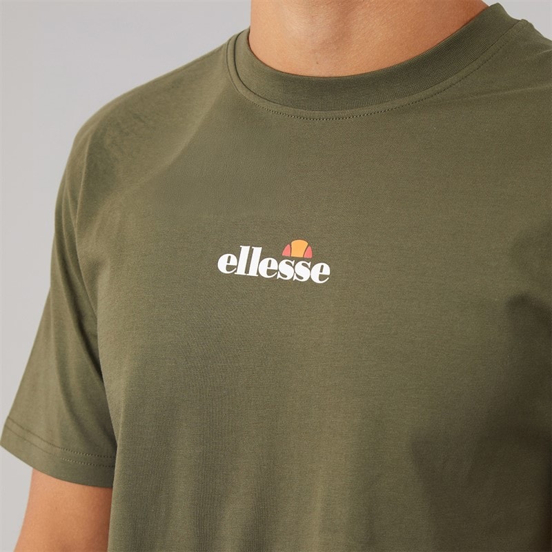 Mens Ollio 2 Central Logo T-Shirt Khaki - Image 3
