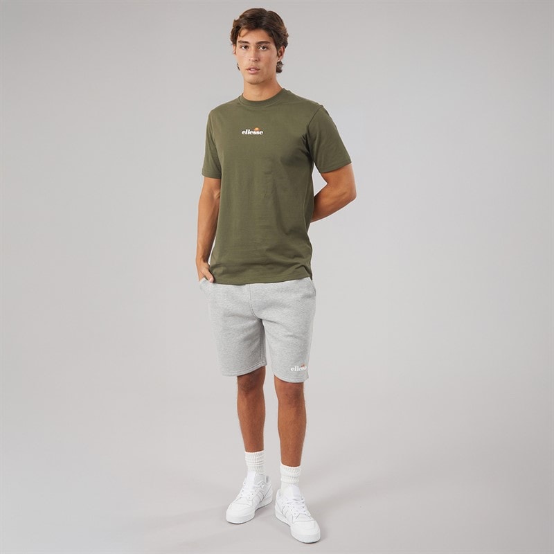 Mens Ollio 2 Central Logo T-Shirt Khaki - Image 4