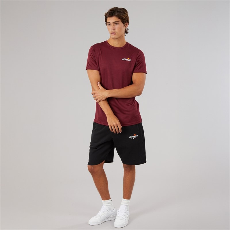 Mens Elpidio 2 Running Top Burgundy - Image 4