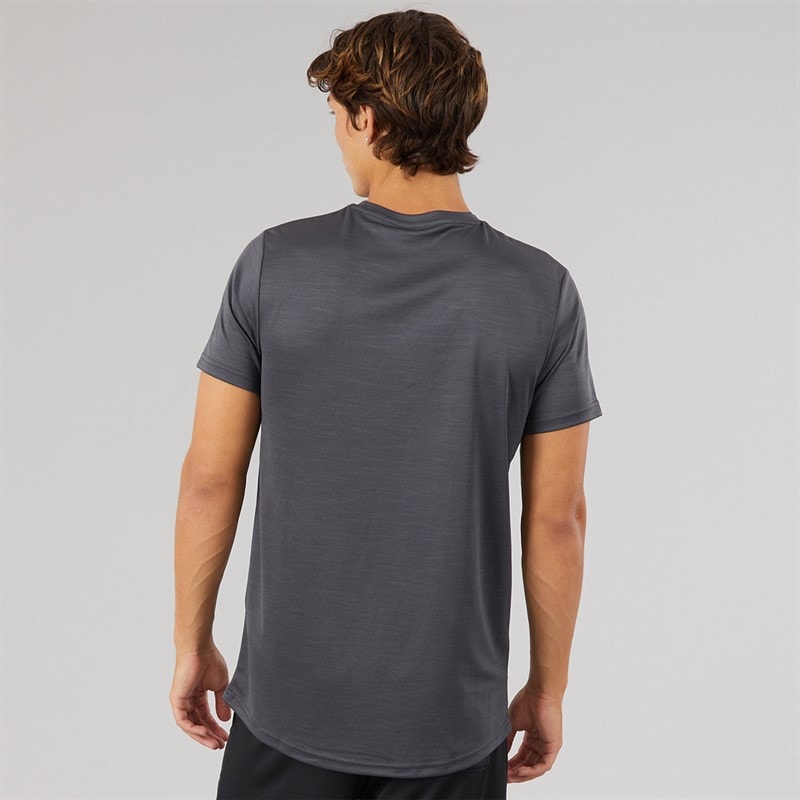 Mens Elpidio 2 Running Top Dark Grey - Image 2