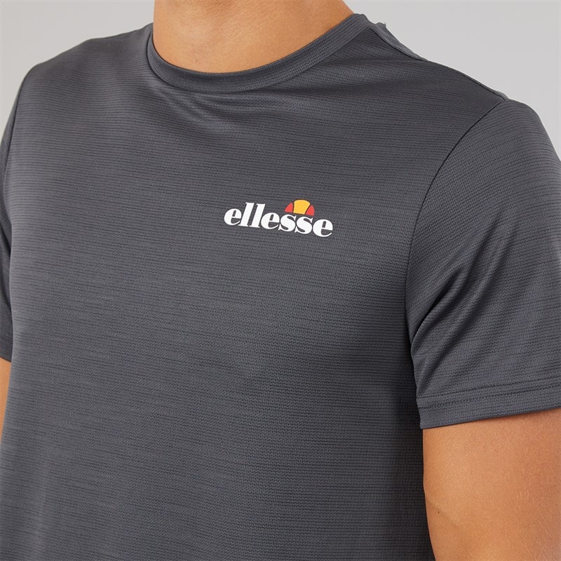 Mens Elpidio 2 Running Top Dark Grey - Image 3