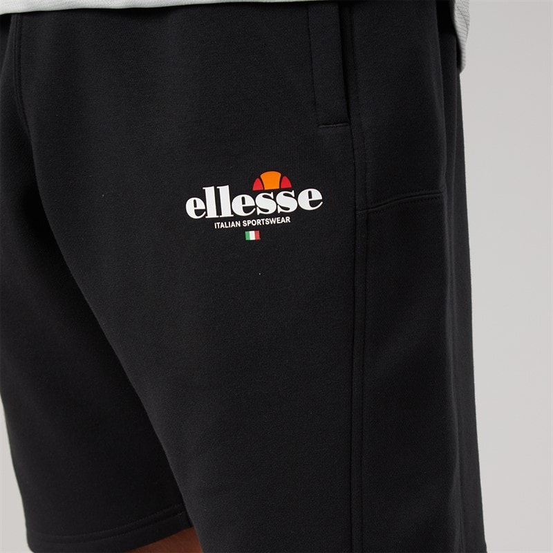 Mens Espel Relaxed Fit Shorts Black - Image 3