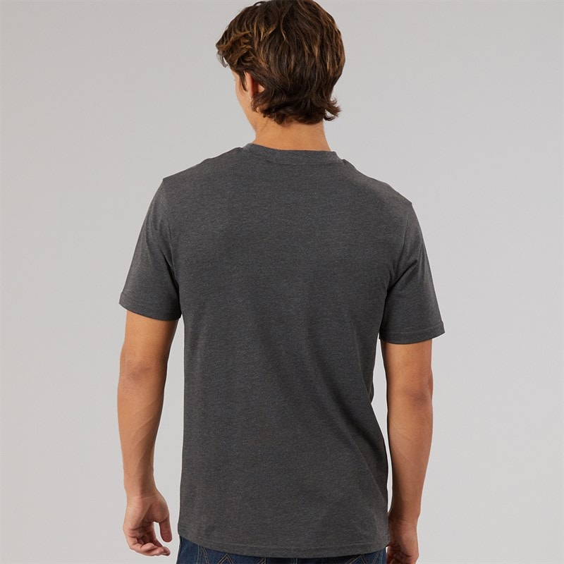Mens Moulton Panel T-Shirt Dark Grey - Image 2