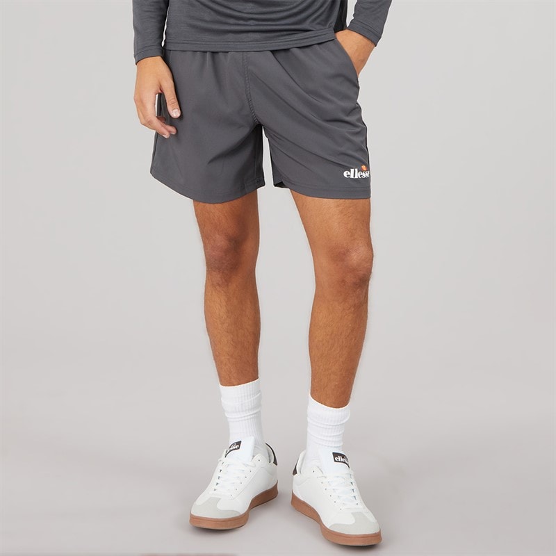 Ellesse Mens Beveth 7 Inch Running Shorts Dark Grey