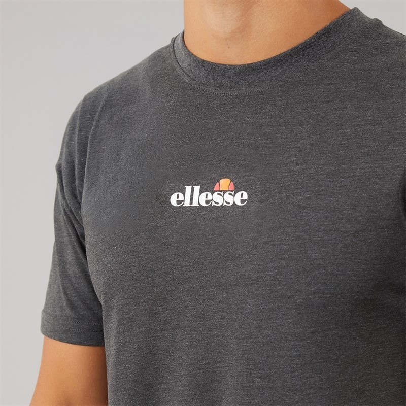 Mens Ollio 2 Central Logo T-Shirt Dark Grey Marl - Image 3