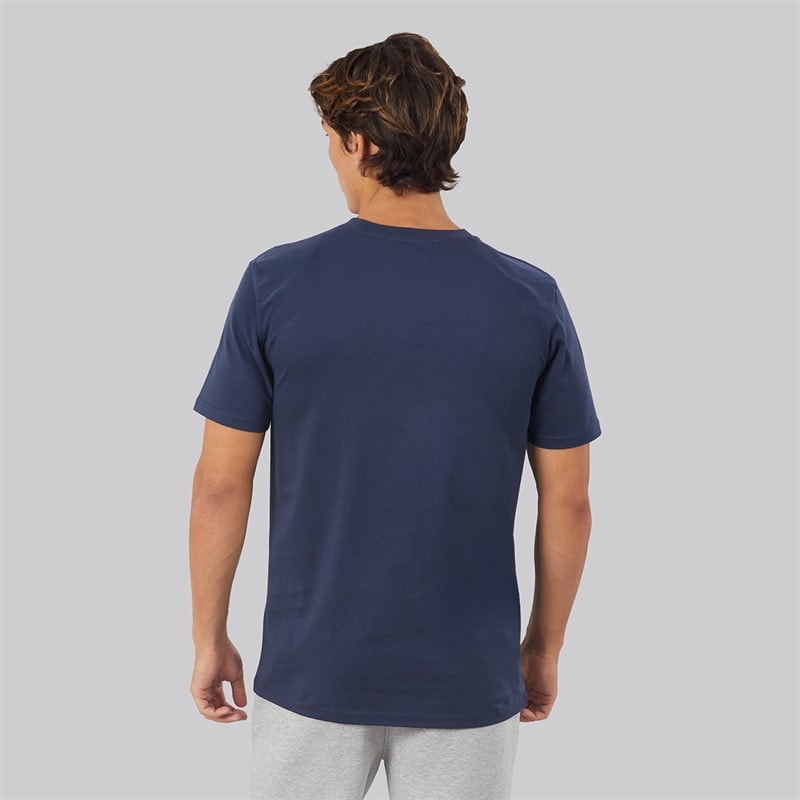 Mens Ollio 2 Central Logo T-Shirt Navy - Image 2