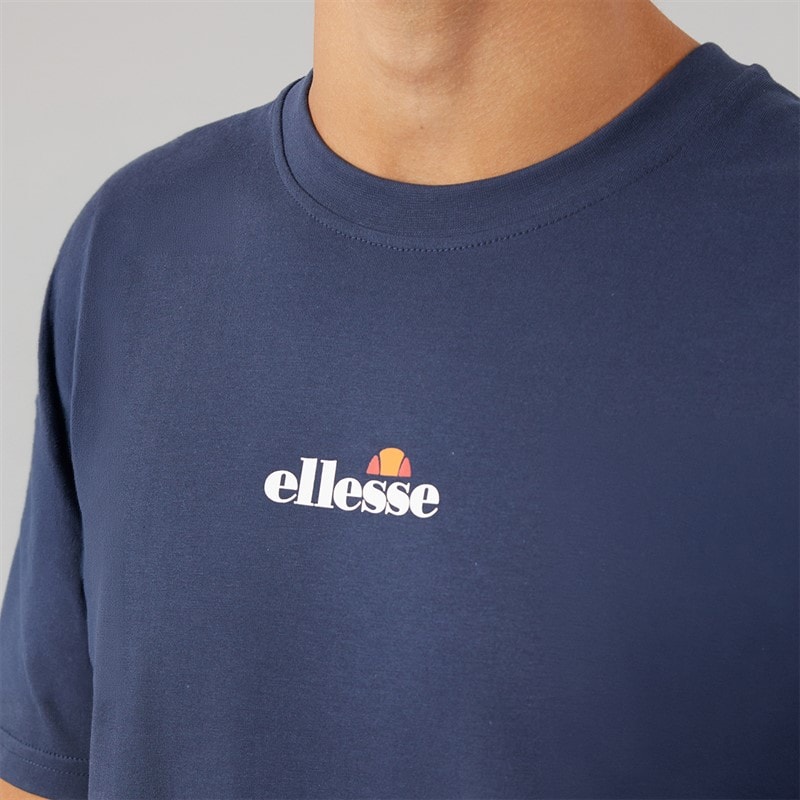 Mens Ollio 2 Central Logo T-Shirt Navy - Image 3