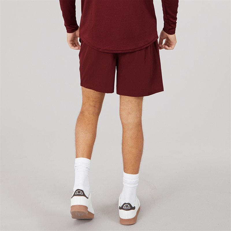 Mens Beveth 7 Inch Running Shorts Burgundy - Image 2