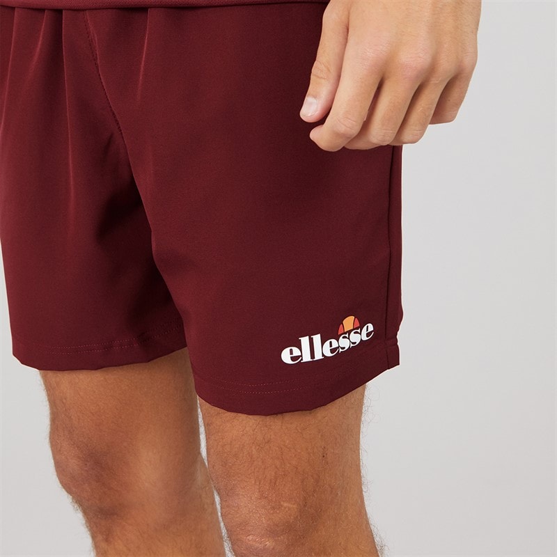 Mens Beveth 7 Inch Running Shorts Burgundy - Image 3