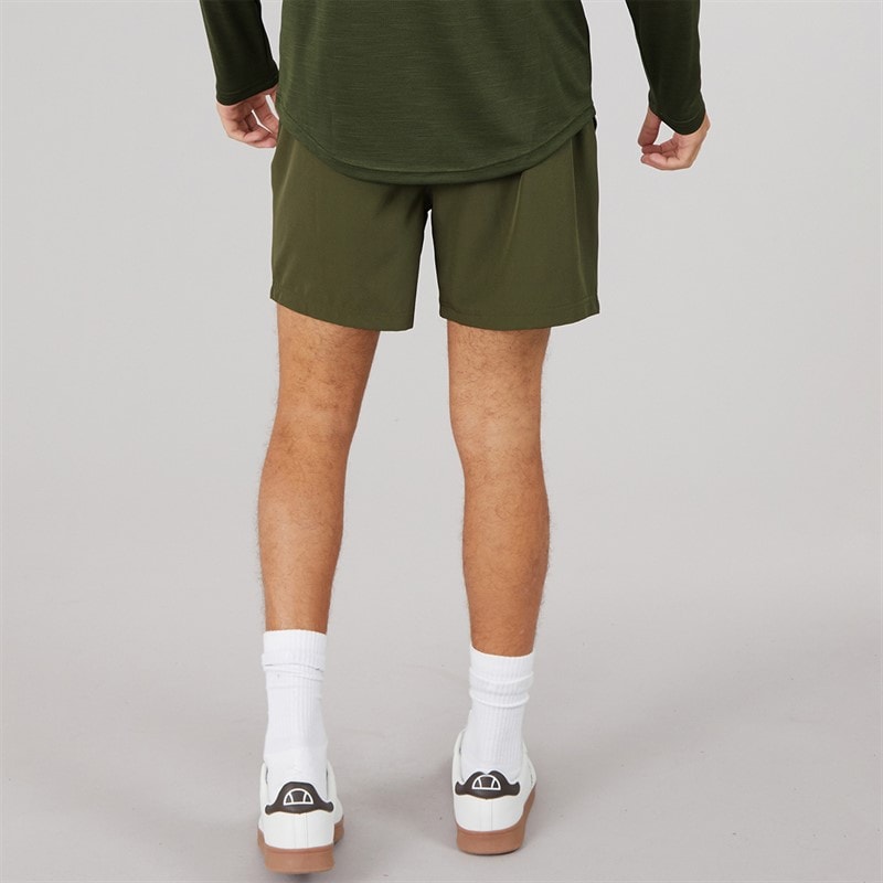 Mens Beveth 7 Inch Running Shorts Khaki - Image 2