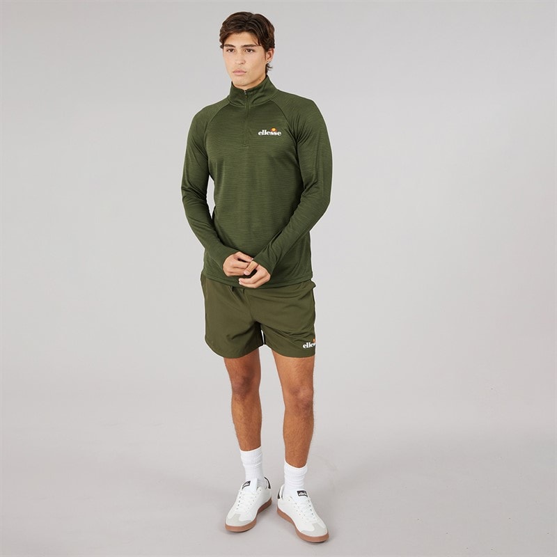 Mens Beveth 7 Inch Running Shorts Khaki - Image 4