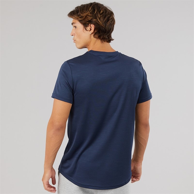 Mens Elpidio 2 Running Top Navy - Image 2