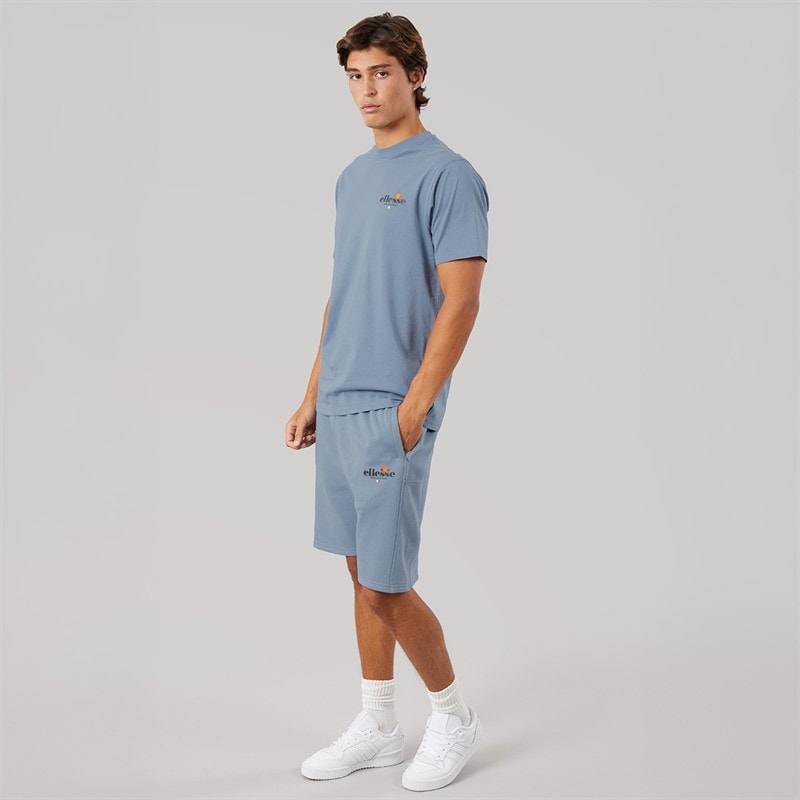 Mens Espel Relaxed Fit Shorts Grey Blue - Image 3