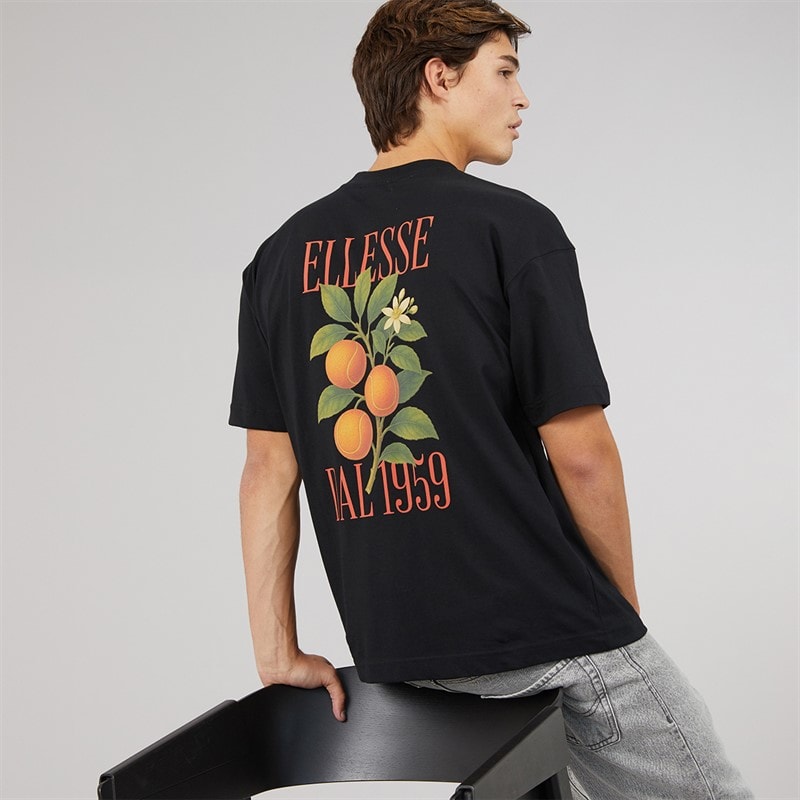 Ellesse Mens 1959 Back Graphic T-Shirt Black