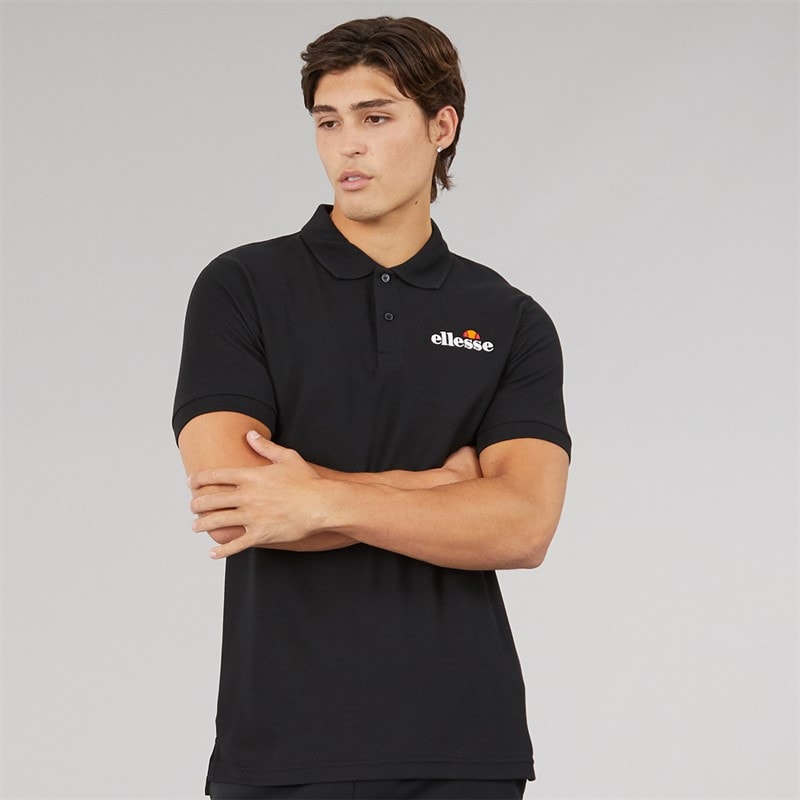 Ellesse Mens Loch Polo Shirt Black