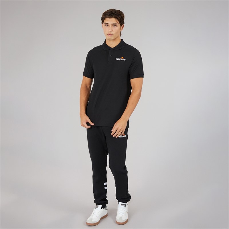 Mens Loch Polo Shirt Black - Image 3