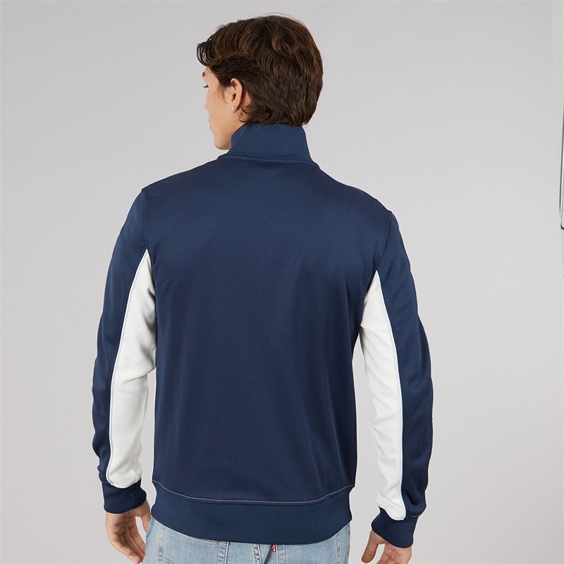 Mens Libros Full Zip Track Jacket Off White/Navy - Image 2