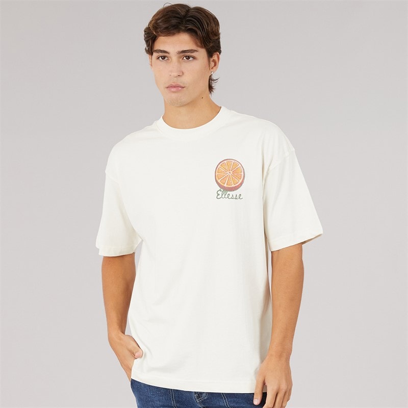 Mens The Citrus Back Graphic T-Shirt Off White - Image 2