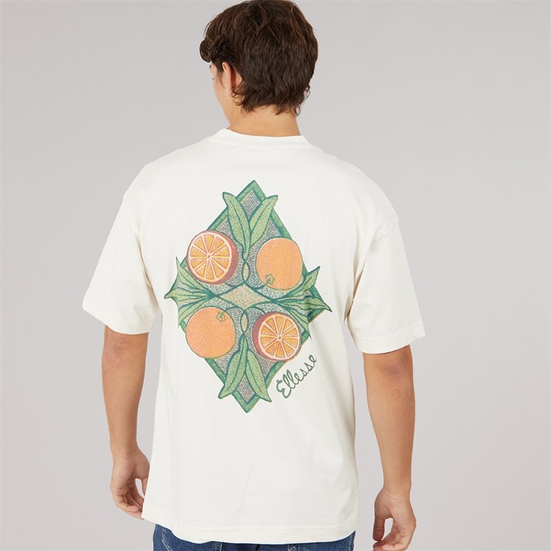 Mens The Citrus Back Graphic T-Shirt Off White - Image 3