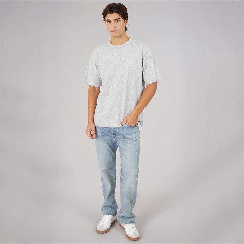 Mens Suisio T-Shirt Light Grey Marl - Image 4