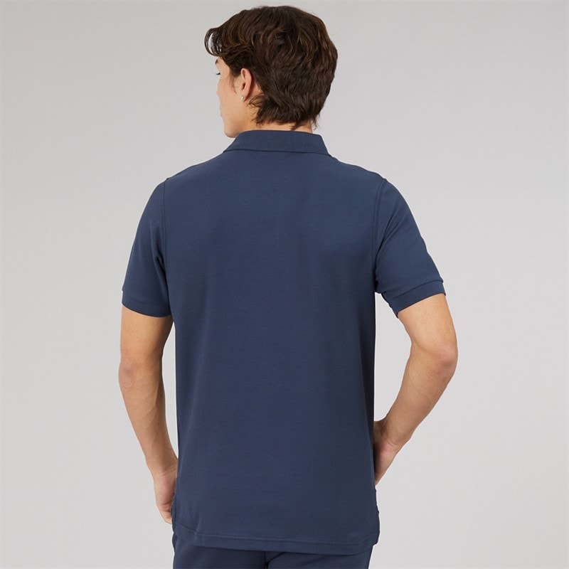 Mens Loch Polo Shirt Navy - Image 2