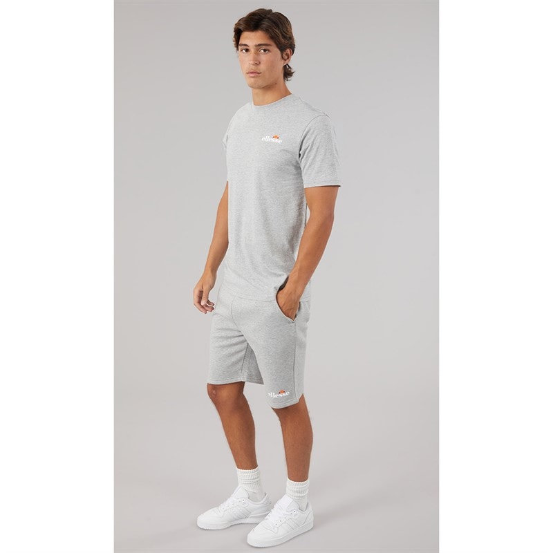 Mens Harison 2 Sweat Shorts Light Grey Marl - Image 3