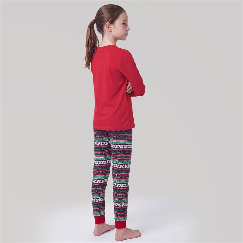 Girls Christmas Family Pyjama Set Multi - Image 2