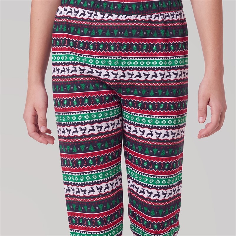 Girls Christmas Family Pyjama Set Multi - Image 4