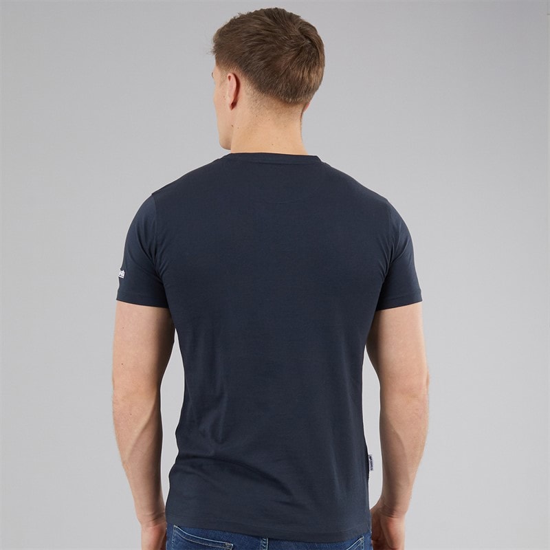 Mens Target Spray T-Shirt Navy - Image 2