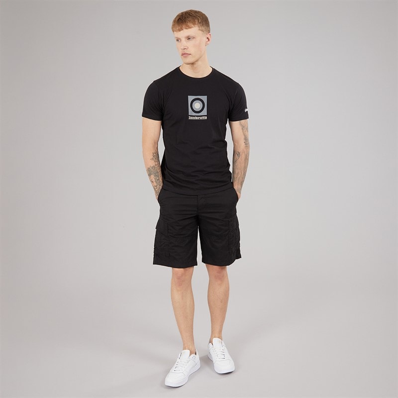 Mens Target Box T-Shirt Black - Image 4