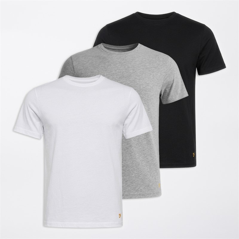 Mens Merion Three Pack T-Shirts Assorted - Image 1
