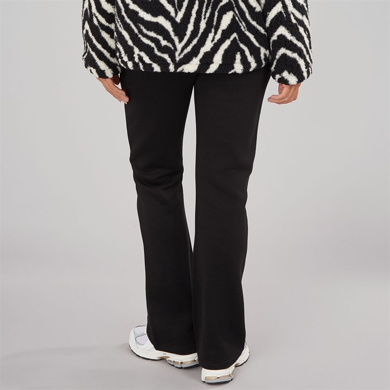 Womens Kick Flare Joggers Black - Image 2