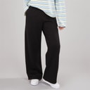 Womens Open Hem Joggers Black