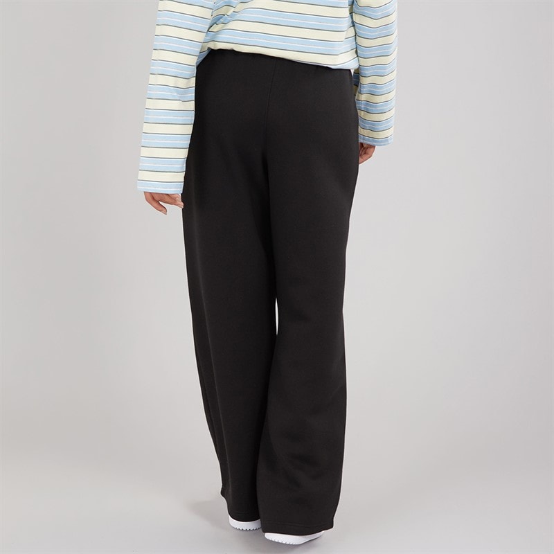 Womens Open Hem Joggers Black - Image 2